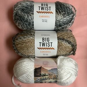 Big Twist Yarn- set of 3